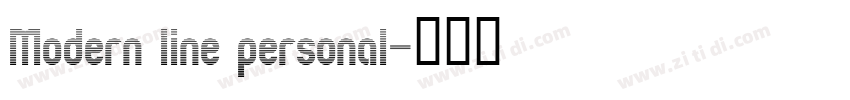 Modern line personal字体转换
